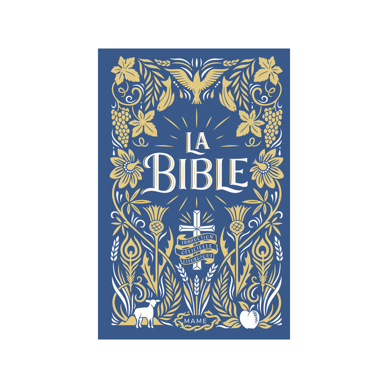 La Bible reliée bleu marine, Traduction Officielle Liturgique, Mame