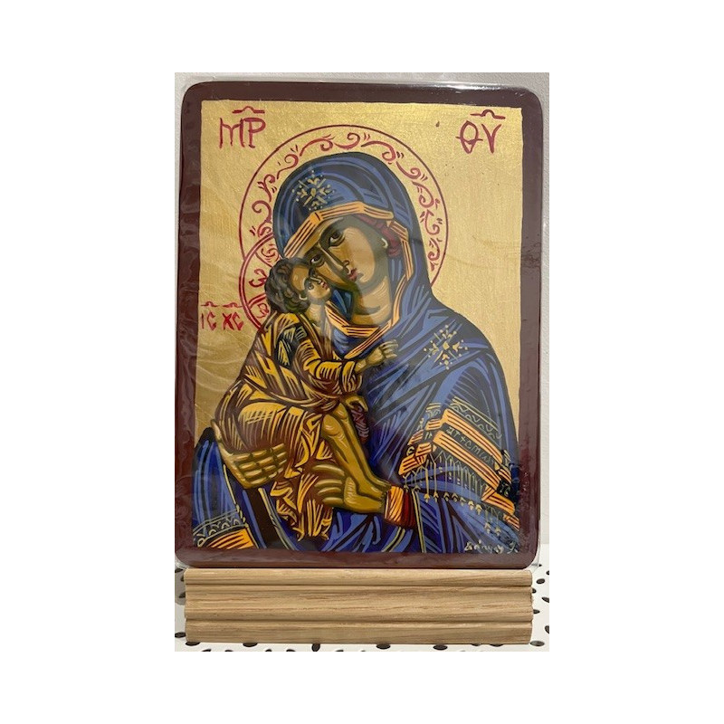 Icône écrite, Vierge du Don bleue