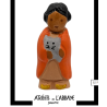 Santon Jouarre B2 (6cm) Petite fille au chat