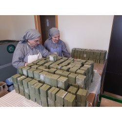 Savon d'Alep au magnolia, 120g, fabriqué par les Soeurs trappistes de Homs en Syrie, AZER