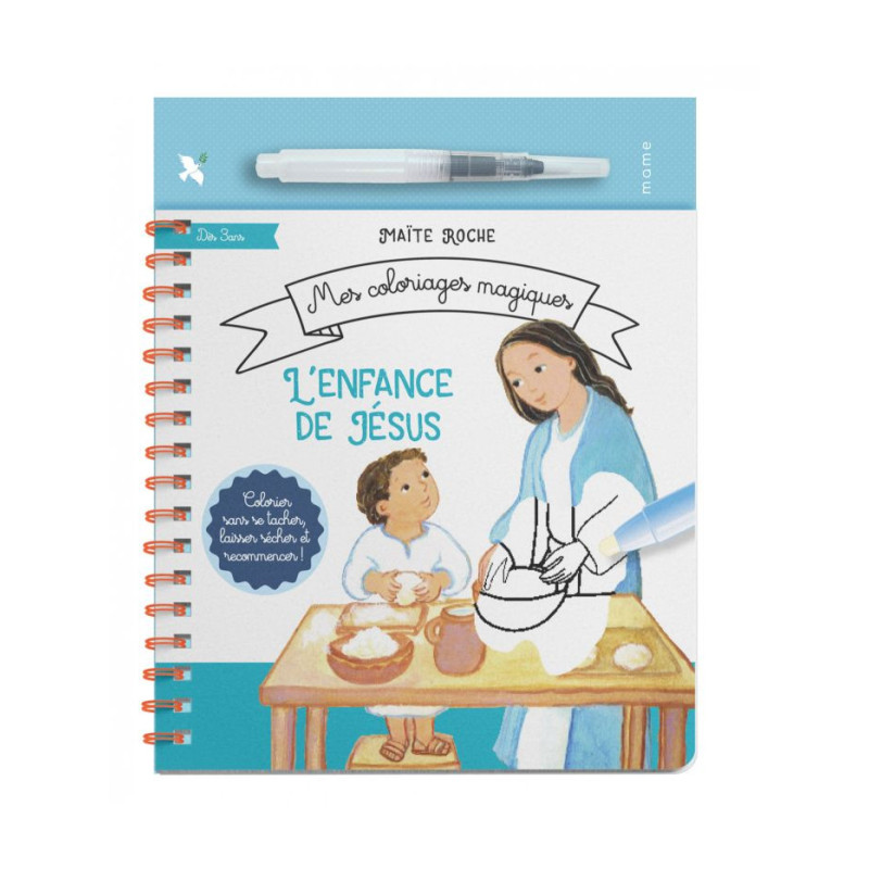 Mes coloriages magiques,  l'enfance de Jésus, Maïté Roche, Mame
