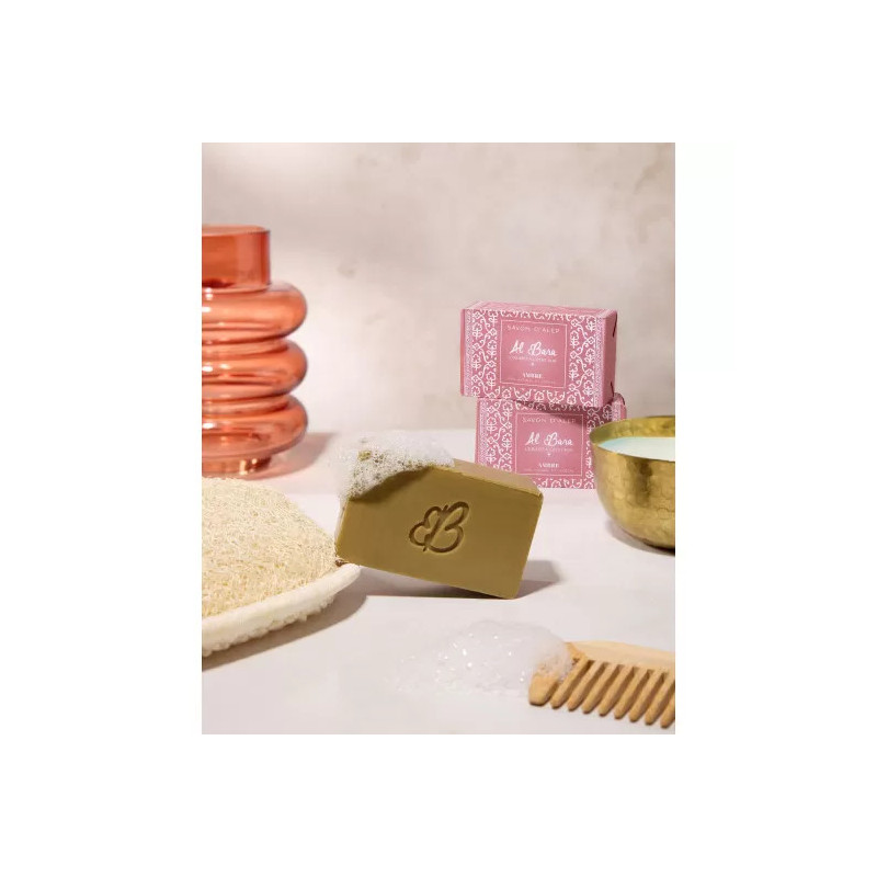 Savon d'Alep à l'ambre, 100g, Al Bara