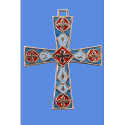 Croix bronze alpha omega...
