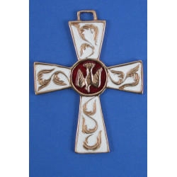 Croix bronze colombe émail...
