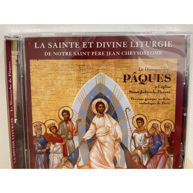 CD La Sainte et Divine Liturgie, Paroisse St Julien le Pauvre  - Totalité en langue arabe - Livret en français et en arabe