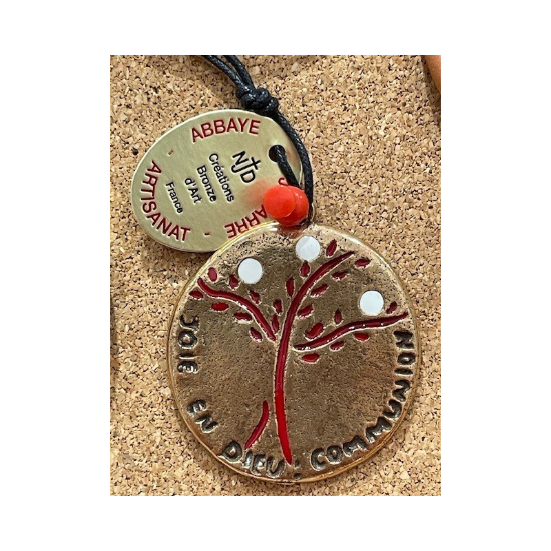 Médaillon communion, bronze d'art, Abbaye Bénédictine de Notre-Dame de Jouarre