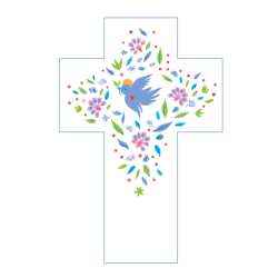 Croix en bois blanche...