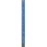 Bracelet dizainier en plaqué or, agate bleue et médaille de la Vierge miraculeuse,  Partant