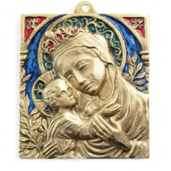 Icône de bronze, Vierge de...