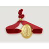 Bracelet médaille miraculeuse, plaqué or, Deo Gratias