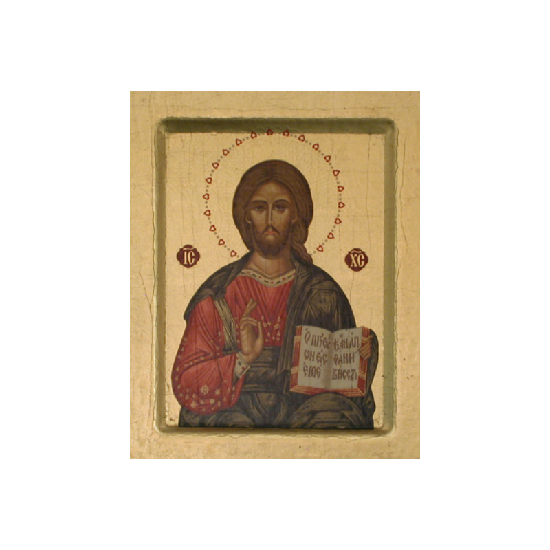 Icône Christ de Kazan, 10 x 12.5cm Partant