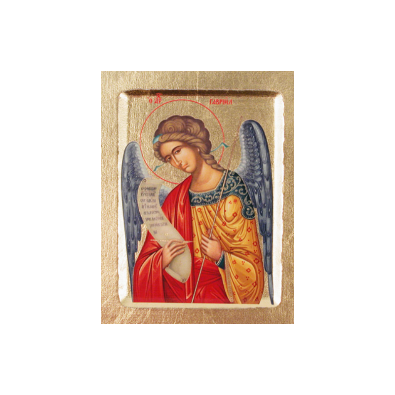 Icône Archange Gabriel, 10 x 12,5 cm, Partant