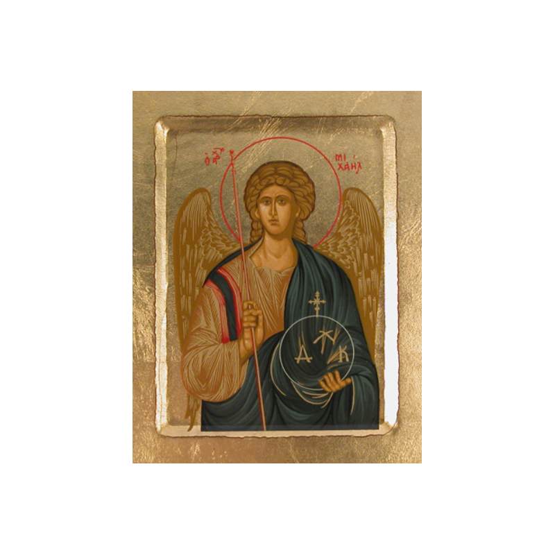 Icône Archange Saint Michel, 10 x 12.5 cm Partant