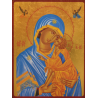 Icône Vierge de Tendresse du Don, 11.8 x 15 cm, les Clémences