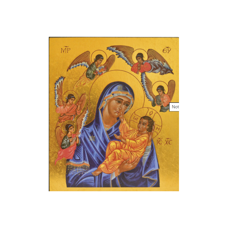 Icône Notre Dame de Liesse, 15,8 x 18,8 cm, Les Clémences