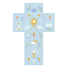 Croix bleue, Communion, 15x10 cm, La Ronde des Couleurs