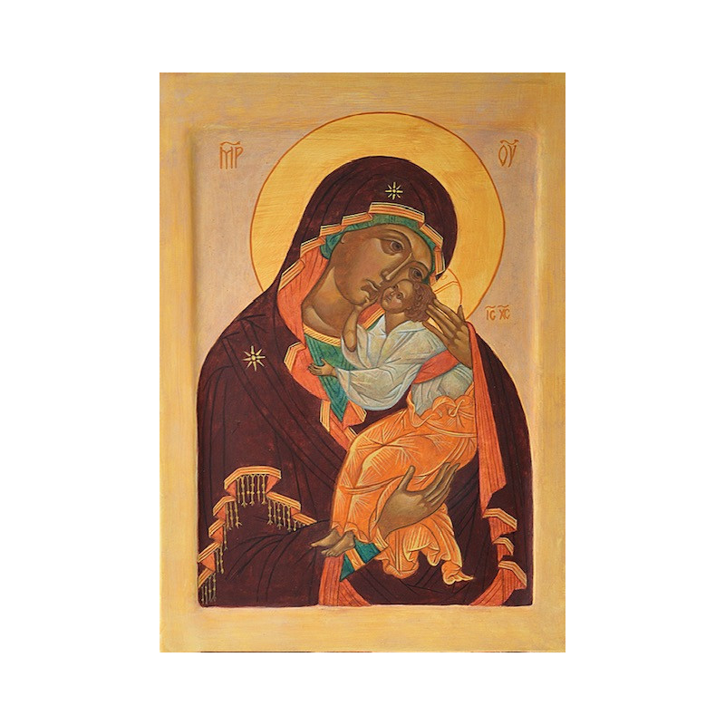 Vierge de Yeroslav, icône écrite à la Main, Violaine Vaganay, , uniquement click and collect