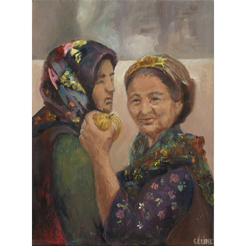 Peinture à l'huile, Le Quotidien, Atelier Angelo, Céline Trochon, uniquement click and collect
