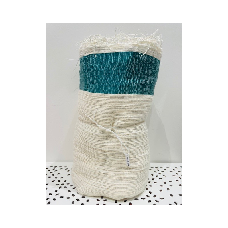 Echarpe verte, coton tissé à la main, 180 cm, Voluntas Dei, Ethiopie