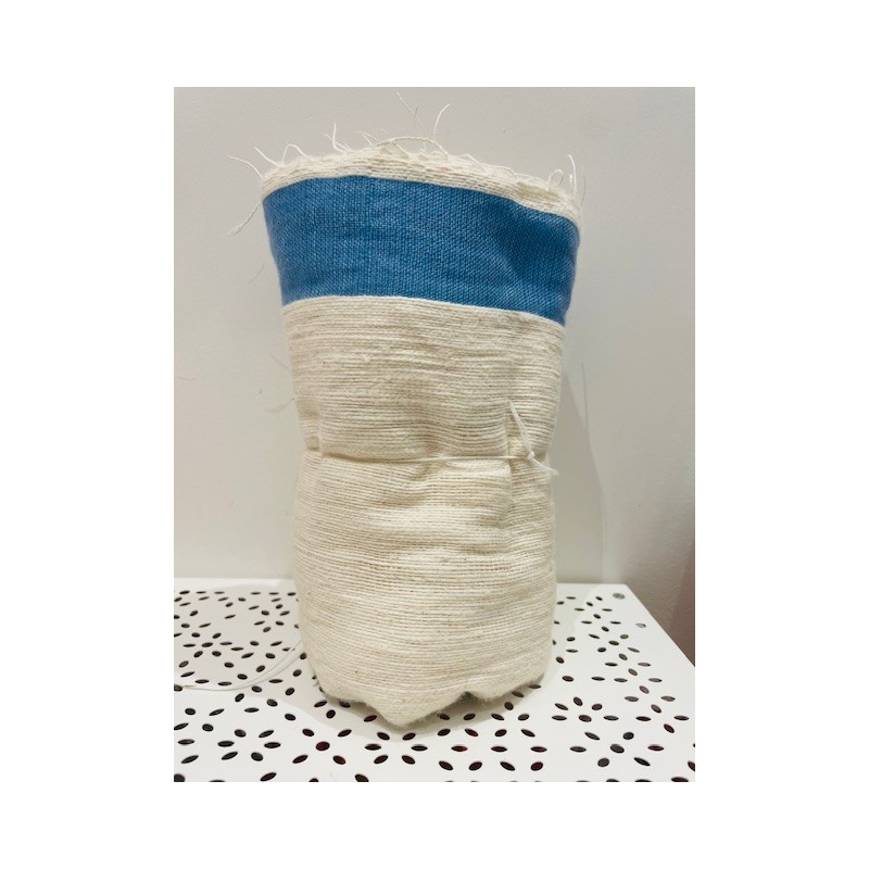 Echarpe bleu ciel , coton tissé à la main, 180 cm, Voluntas Dei, Ethiopie
