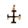 Pendentif croix scoute en plaqué or, 1,5 cm