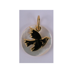 Médaille en nacre et...