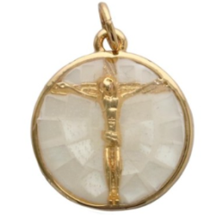 Pendentif médaille coquille...