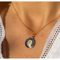 Mini Miraculeuse couronnée d'étoiles, bleue, Fleur Nabert Créations