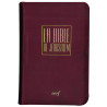 Bible de Jérusalem de voyage,  étui, reluire souple cuir, glissière, tranche or