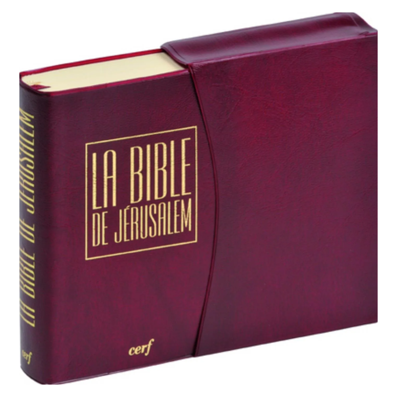 La Bible de Jérusalem édition poche, sous étui, reliure souple, Cerf