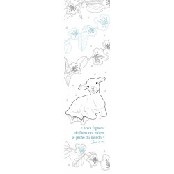 Souvenirs de ma communion, marque-pages à colorier, Mame