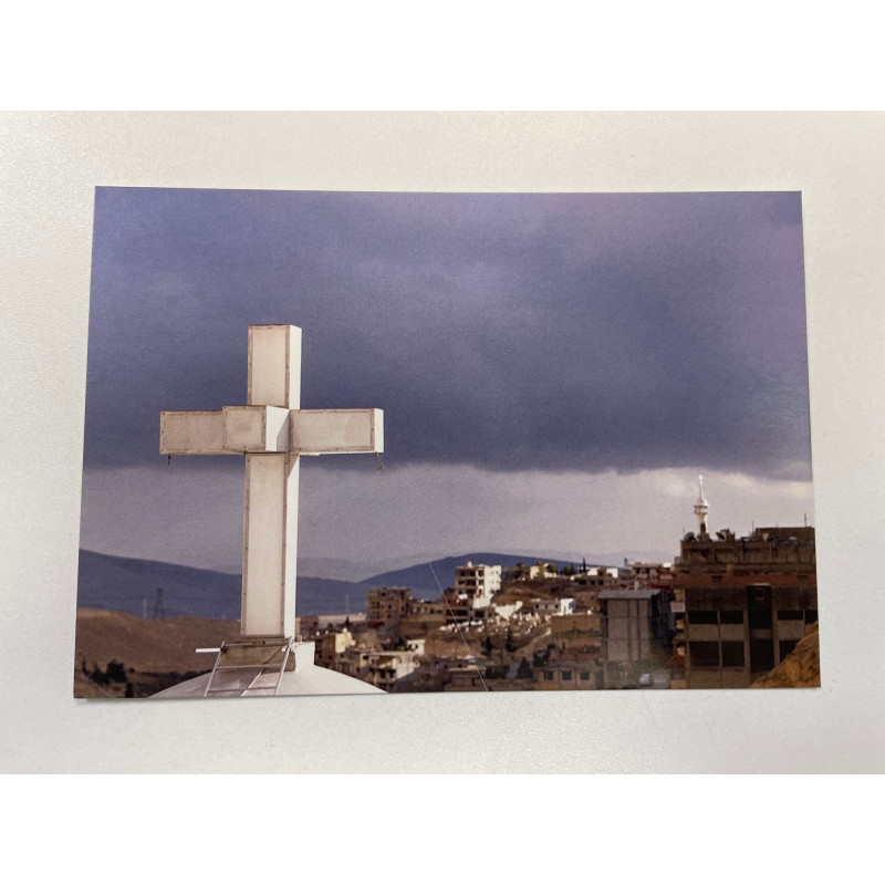 Carte postale d'Orient - Eglise à Maaloula, Syrie