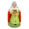 Santon Carbonel, 7 cm, Roi Mage à genoux Gaspard N°2