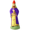 Santon Carbonel, 7 cm, Roi Mage blanc Melchior N°2