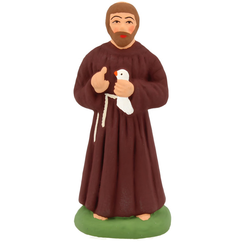 Santon Carbonel, 7 cm, Saint François d'Assise N°2