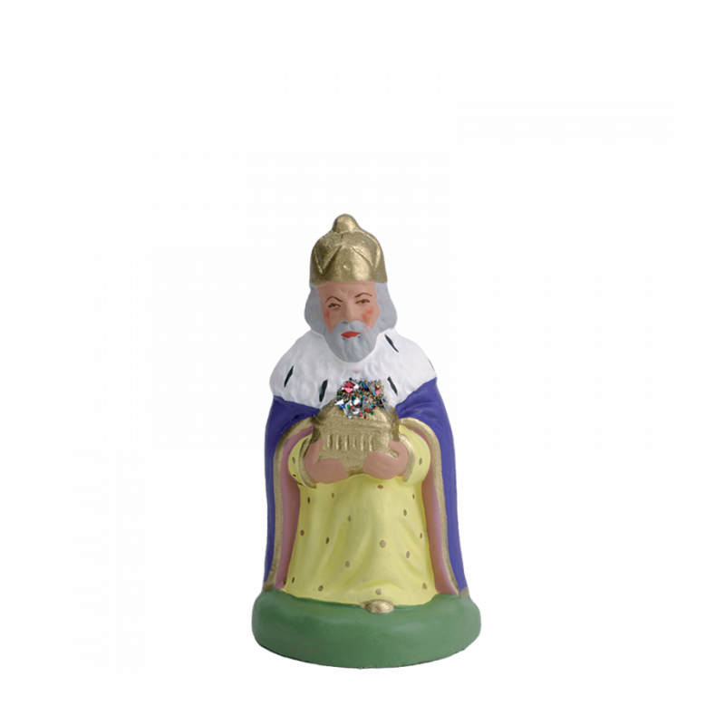 Santon Escoffier 7 cm Roi Mage à genoux Gaspard