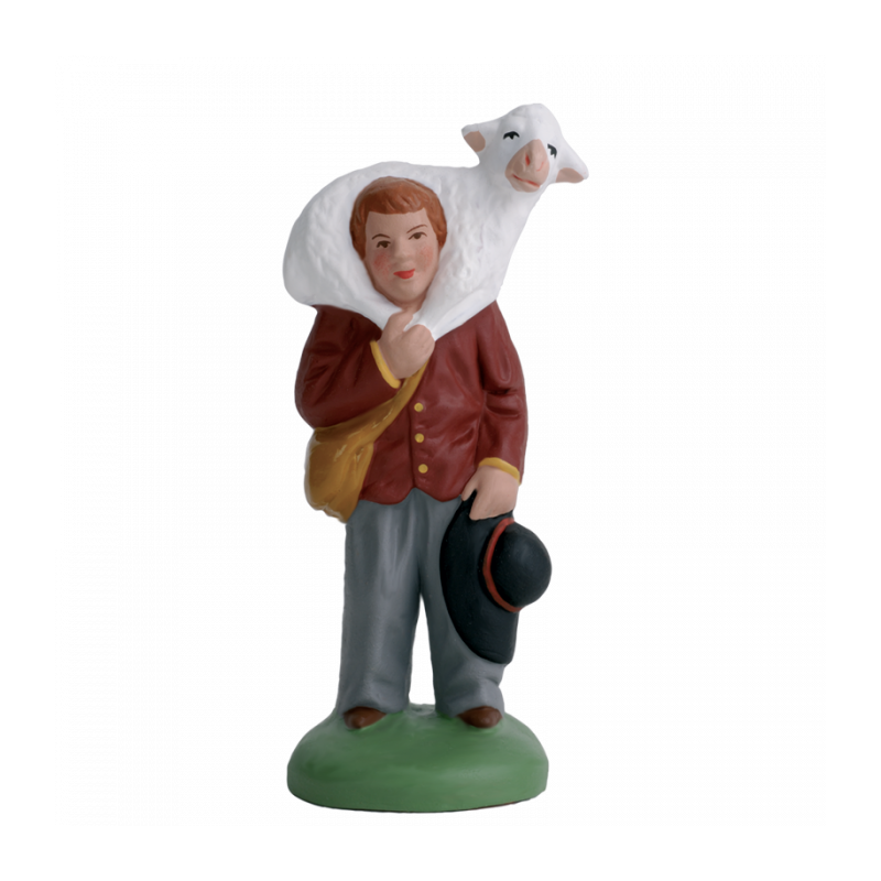 Santon Escoffier 7 cm Homme au mouton