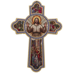 Croix de l'accueil en bois...