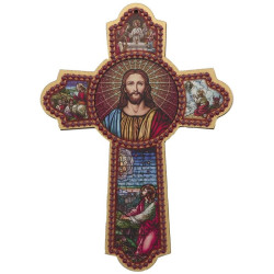 Croix de la prière en bois...