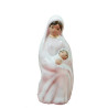 Statue Vierge à l'enfant en émail blanc 9 cm, Santons Grataloup