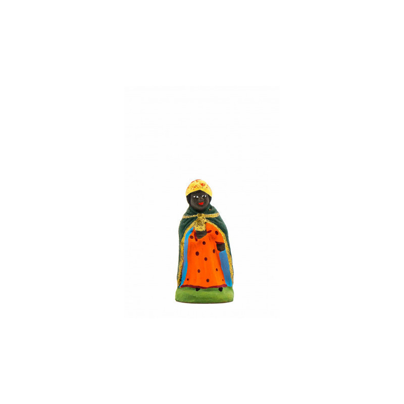 Santon Carbonel, puce (2,5 cm), Roi Mage noir Balthazar