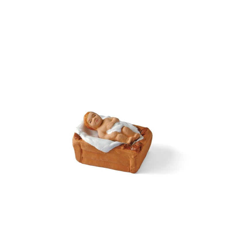 Santon Arterra 7 cm classique Jésus et son berceau