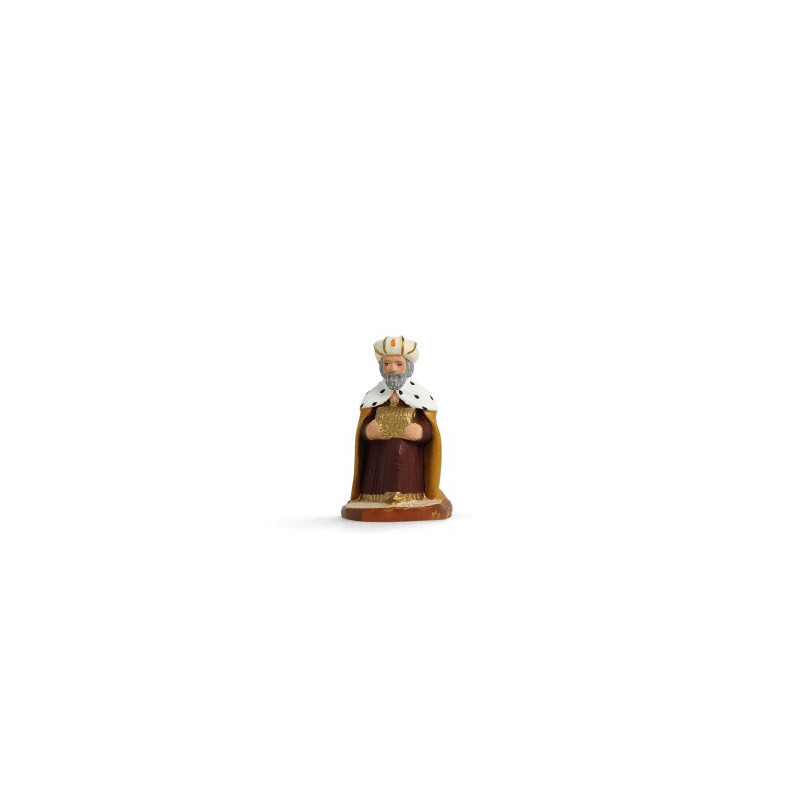 Santon Arterra 7 cm classique Roi Mage à genoux Melchior