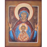 Vierge du signe de Koursk de Korennay, icône écrite à la Main, Violaine Vaganay, uniquement click and collect